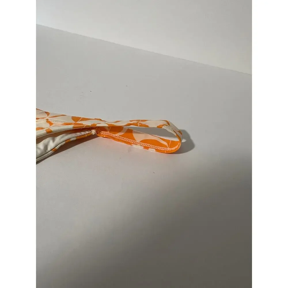 NWT L*Space Women's Swimwear Camdyn Bikini Bottom Bitsy Cut Orange Cream Size M